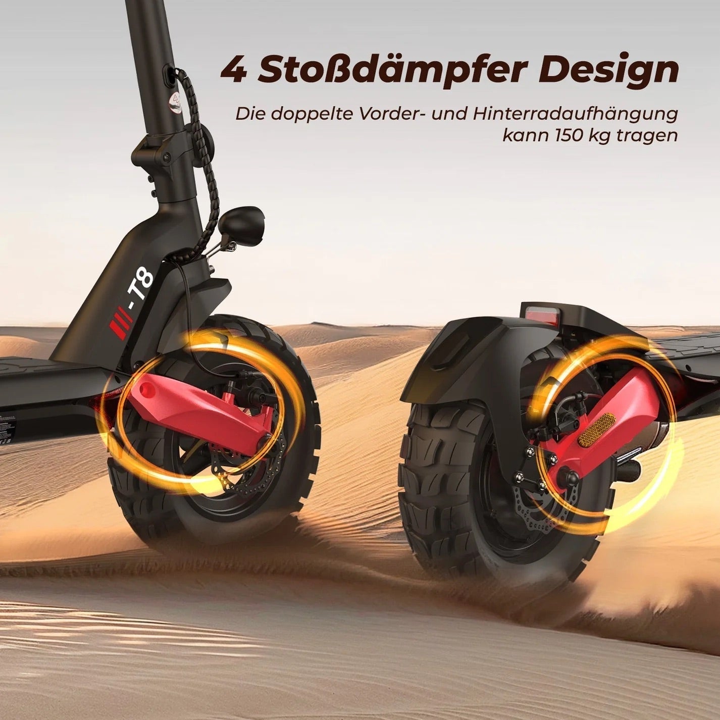 iScooter 1200W T8 Offroad E-Scooter Mit Straßenzulassung (ABE/eKFV)