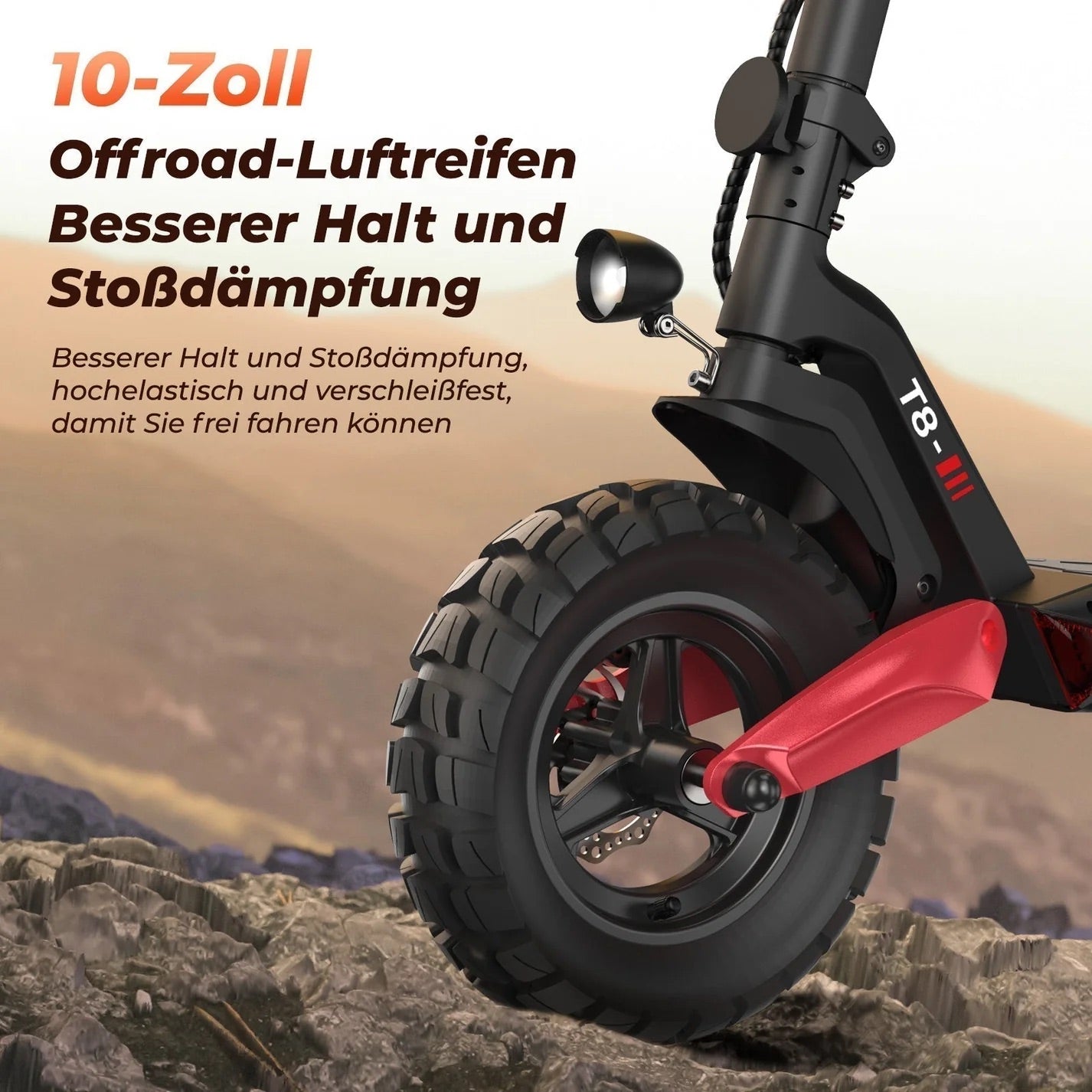 iScooter 1200W T8 Offroad E-Scooter Mit Straßenzulassung (ABE/eKFV)